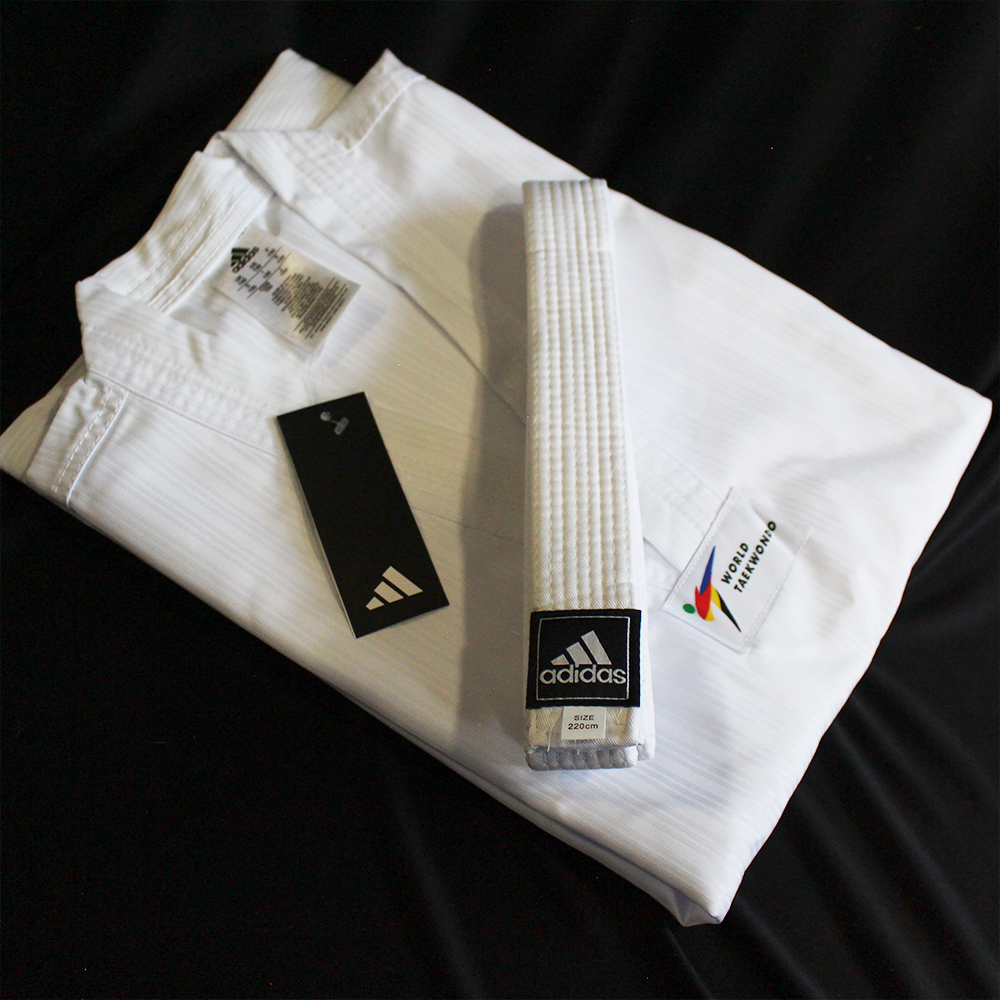 Uniforme Adi-Start Taekwondo Cuello Blanco